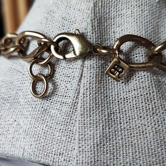 Banana Republic Dramatic Brass Clear Rhinestone Statement Necklace - Picture 4 of 11